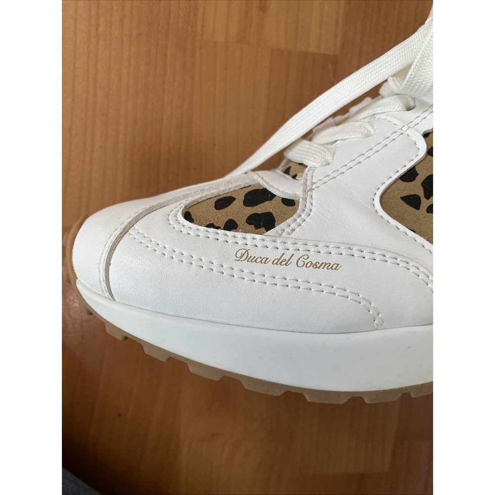 Duca Del Cosma Aviva Spikeless Waterproof Golf Shoes White Leopard Women's 6.5 - Picture 10 of 10